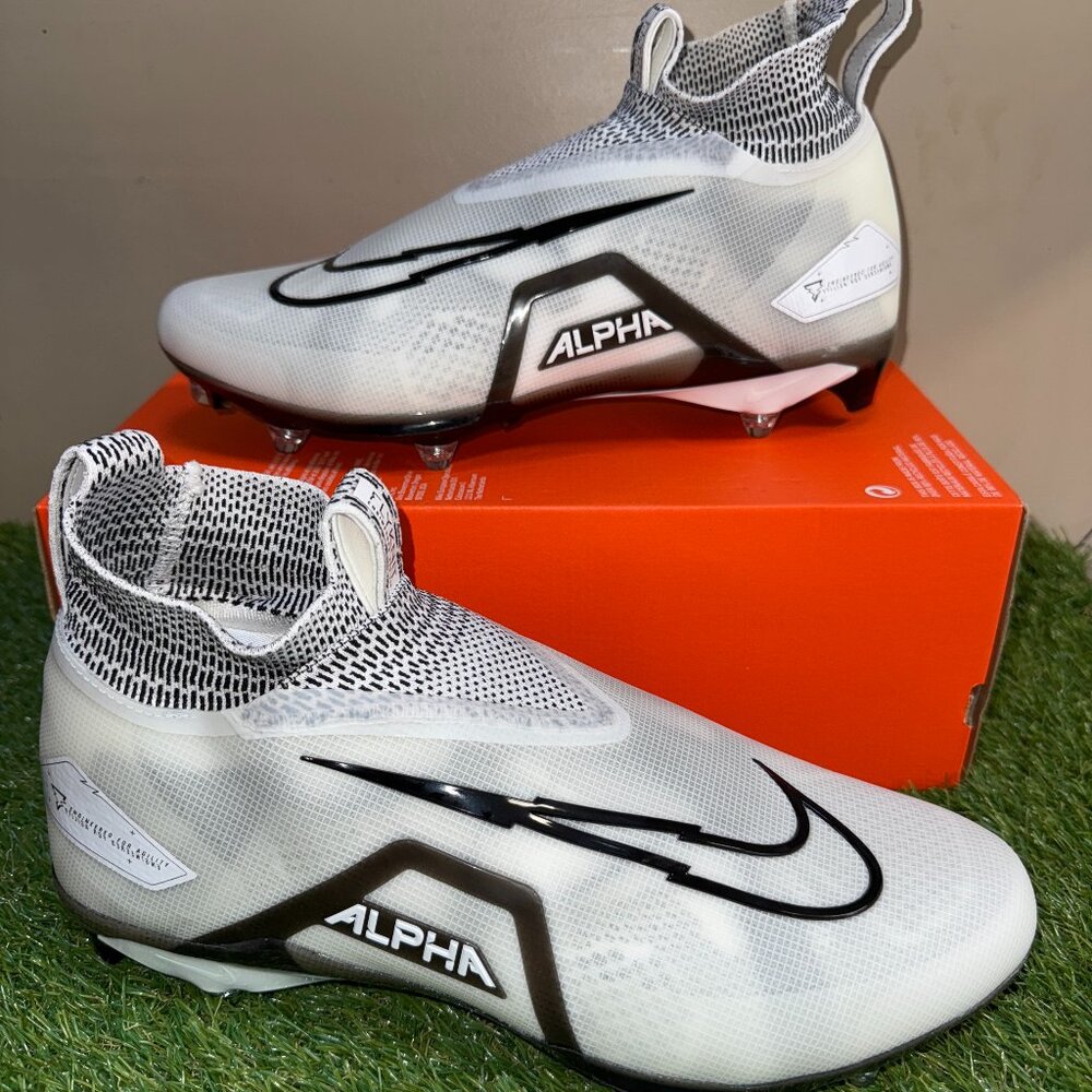 Nike Alpha Menace Elite 3 Detachable PE Football Cleats Mens 14 WIDE DR5661-100